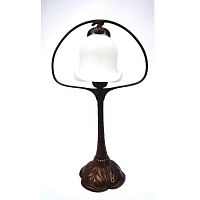 Table lamp PALMEbrassblown glassArt Nouveau style