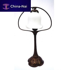 Table lamp PALMEbrassblown glassArt Nouveau style