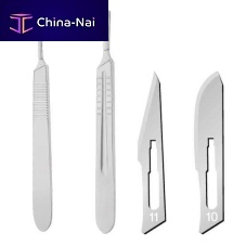 Metal handle scalpel handle safety