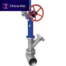 Plunger valve with handwheelfor control