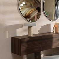 Table lamp ANDOmetaltravertinecontemporary