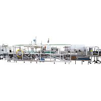 Heat-shrink film tray packer sleeve wrapping machine LFTautomaticfor cansfor bottle packs