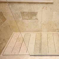 Jerusalem stone shower tray rectangularother shapesflush