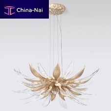 Contemporary chandelier HOPE MEDIUMglassbronzecommercial