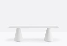 Contemporary bench IKON B863_1Lpolypropylenelaminatewithout backrest