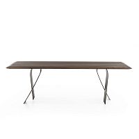 Contemporary table NASTROoaksolid woodwalnut
