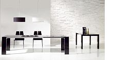 Contemporary table ANCAglassrectangularextending