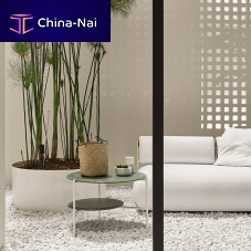 Contemporary side table FABIEN OPEN AIR lavametal baseround