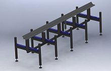 Extrusion line tilting table