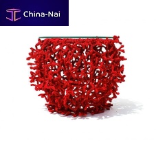 Contemporary side table ACA glassfabric baseround