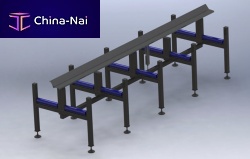Extrusion line tilting table