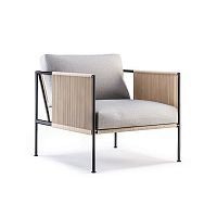 Contemporary armchair ANTIBESSunbrella®stainless steelwith removable cushion
