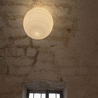 Contemporary ceiling light BRAILLEsphericalfrosted glassLED