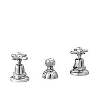 Double-handle bidet mixer tap 3600countertopchrome-plated brassbathroom
