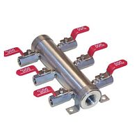 Multi-channel manifold 910stainless steelfor gasdistribution