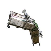 Suspended scaffolding for wind turbineclimbing