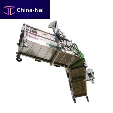 Suspended scaffolding for wind turbineclimbing