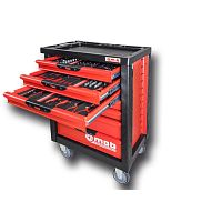 Storage trolley workshopmetalwith drawer
