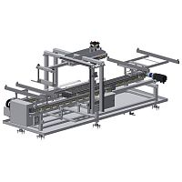 Linear feeder for profilesconveyorblank
