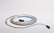 Metal-sheathed heating cable resistive