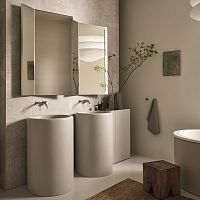 Double washbasin cabinet Itacafree-standingwoodenceramic