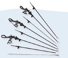 Surgery forceps X-LINElaparoscopyvessel-sealingreusable