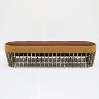 Contemporary bench CHOCOLATE ECLAIRfabricpolyesterpaper