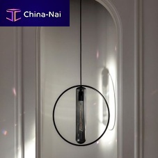 Pendant lamp ASTRE lacquered metalblown glasscontemporary