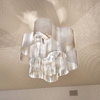 Contemporary chandelier CLOUD N�27Dpolished stainless steel5 lightcommercial