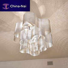 Contemporary chandelier CLOUD N�27Dpolished stainless steel5 lightcommercial