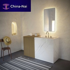 Double washbasin cabinet Cover New Collectionwall-mountedfree-standingoak