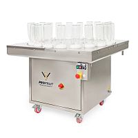 Bottle rinser semi-automatic