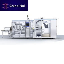 Horizontal case packer-palletizer ECP 12fully-automaticcartoncompact