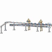 Linear loading system semi-automaticfor traysautomated
