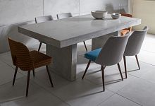 Contemporary dining table LET�S DINEglassconcreterectangular