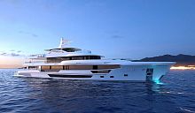 Cruising mega-yacht 180raised pilothouse