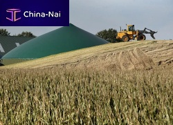 Biogas storage tank cover double membranePVC