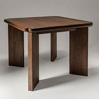 Contemporary table MONROE hardwoodwooden baserectangular