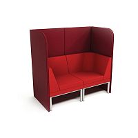 Contemporary sofa Talkfabricwhitegray