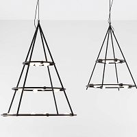 Contemporary chandelier El Porsmetalcommercialsculptural