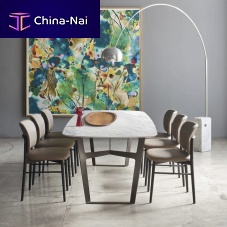 Contemporary dining table Obioakwood veneersmoked glass