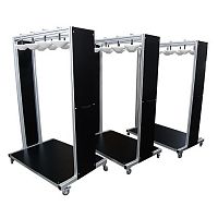 Transport trolley storagefor rollswith swivel casters