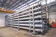 Shell and tube heat exchanger liquid/liquidfor the chemical industry