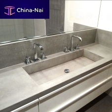Ductal® UHP concrete vanity top