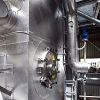 Water-cooled condenser steelprocess