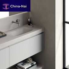 Washbasin mixer tap Buttonbathtubwall-mountedstainless steel