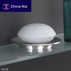 Brushed stainless steel soap dish SOLpolished