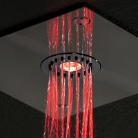 Ceiling-mounted shower head SUMMER STORMsquarerainwith chromotherapy