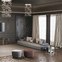 Contemporary sofa STELLARliving roomfabricleather