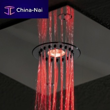 Ceiling-mounted shower head SUMMER STORMsquarerainwith chromotherapy
